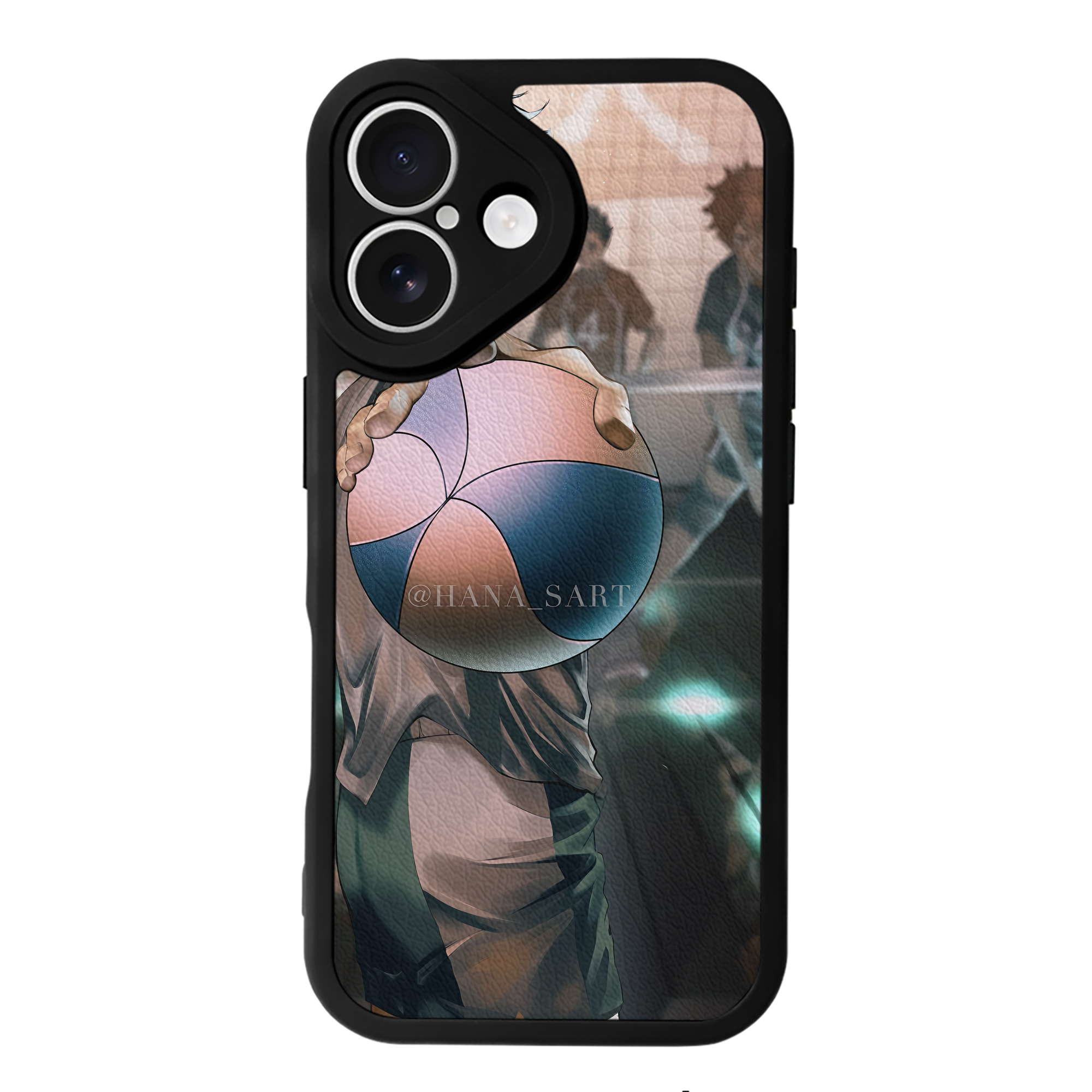 （画像用） ハイキュー!! Haikyu!! 【iPhone 16シリーズ対応】シリコンスマホケース（レザー調） 材質：シリコン